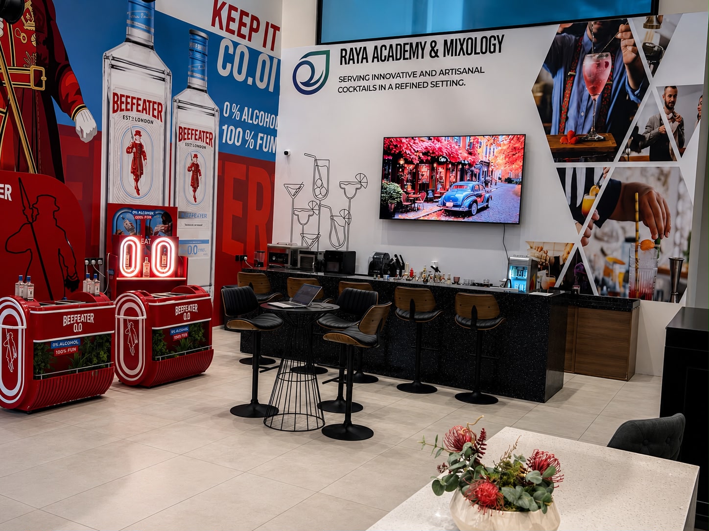 Raya Academy & Mixology bar training space